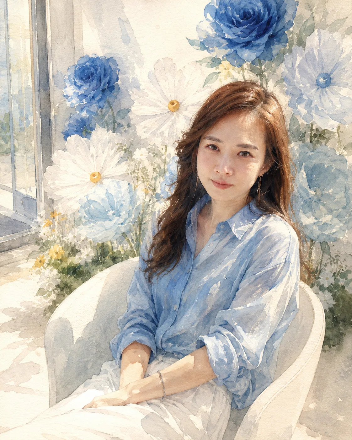 벨라온 아트플라워 크리에이터 이보영의 자이언트 페이퍼 플라워 설치 작업